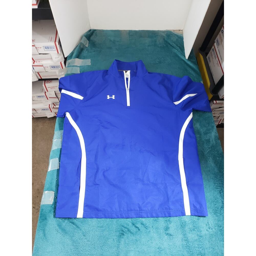 Under Armour Jacket Size Large Men Blue Protect this House Lightweight Loose - Picture 2 of 7
